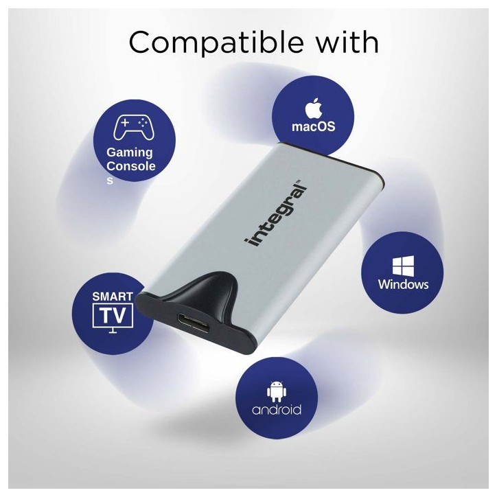 INTEGRAL - SlimXpress - SSD portable - 2 To - USB-C INTEGRAL - SlimXpress - SSD portable - 2 To - USB-C