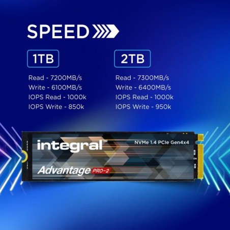 INTEGRAL - Compatible PS5 - SSD interne - 2 To - M.2 2280