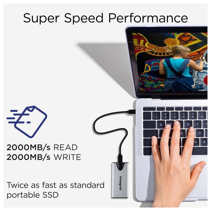 INTEGRAL - SlimXpress - SSD portable - 500 Go - USB-C