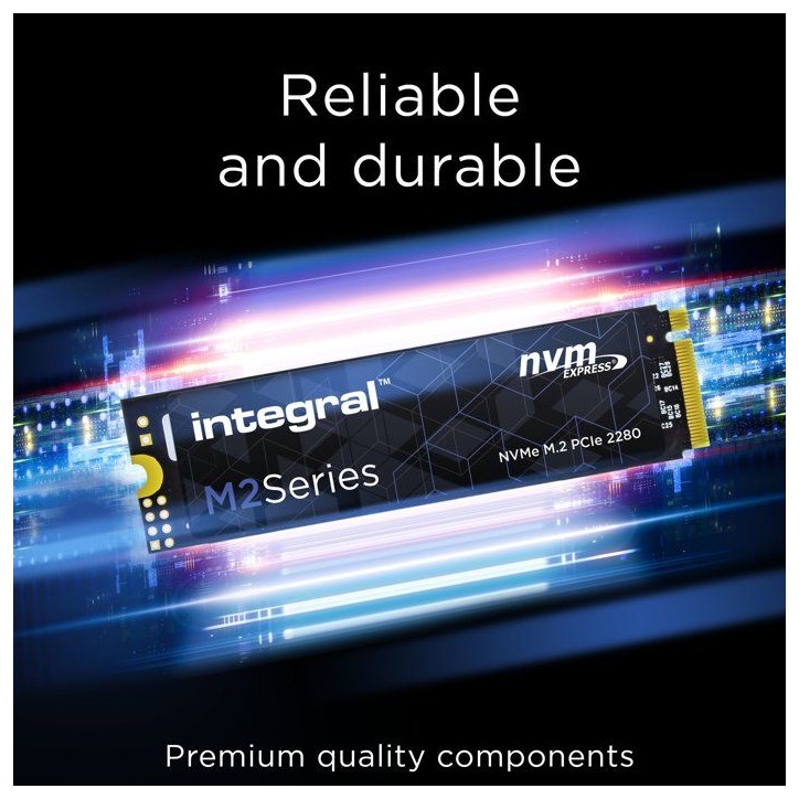 INTEGRAL - M.2 2280 NVMe PCIe Gen3 x4 - SSD interne - 500 Go - M.2 2280 INTEGRAL - M.2 2280 NVMe PCIe Gen3 x4 - SSD interne - 500 Go - M.2 2280