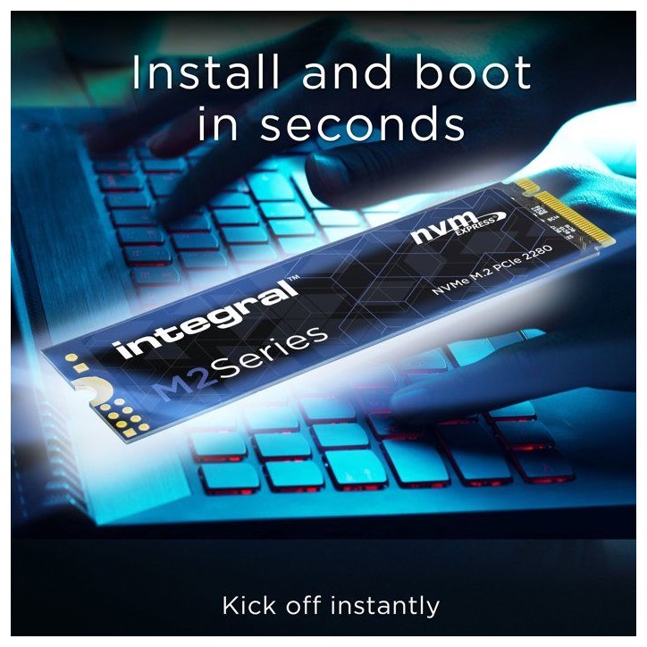 INTEGRAL - M.2 2280 NVMe PCIe Gen3 x4 - SSD interne - 1 To - M.2 2280 INTEGRAL - M.2 2280 NVMe PCIe Gen3 x4 - SSD interne - 1 To - M.2 2280