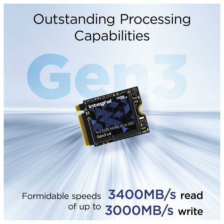 INTEGRAL - M.2 2230 NVMe PCIe Gen3 x4 - SSD interne - 512 Go - M.2 2230 INTEGRAL - M.2 2230 NVMe PCIe Gen3 x4 - SSD interne - 512 Go - M.2 2230