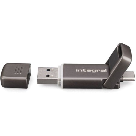 SSD portable - INTEGRAL - SlimXpress Dual Metal - 256 Go - Externe - U
