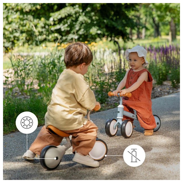 Draisienne Bébé Kinderkraft CUTIE, Mini Tricycle Léger 1,8 kg, Facile a Transporter, Design Original, Pour Enfants Des 1 An,