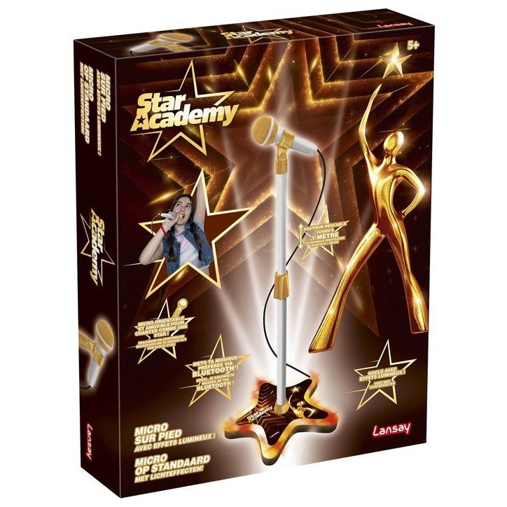 Jeu musical - LANSAY - STAR ACADEMY - MICRO SUR PIED LUMINEUX - Karaoke - Des 5 ans
