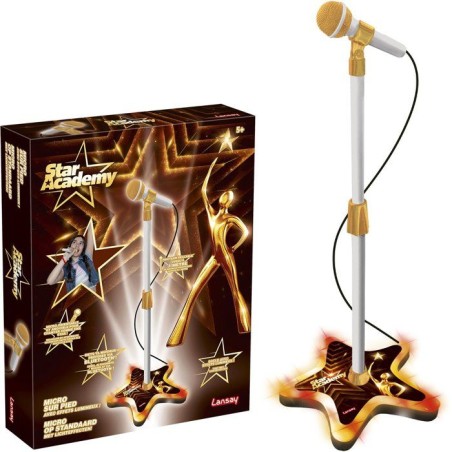 Jeu musical - LANSAY - STAR ACADEMY - MICRO SUR PIED LUMINEUX - Karaoke - Des 5 ans