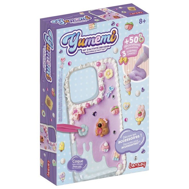 Kit customisation coque téléphone - LANSAY - YUMEMI - SET D'ACTIVITE DECODEN - Colle creme et décos - Des 8 ans Kit customisation coque téléphone - LANSAY - YUMEMI - SET D'ACTIVITE DECODEN - Colle creme et décos - Des 8 ans
