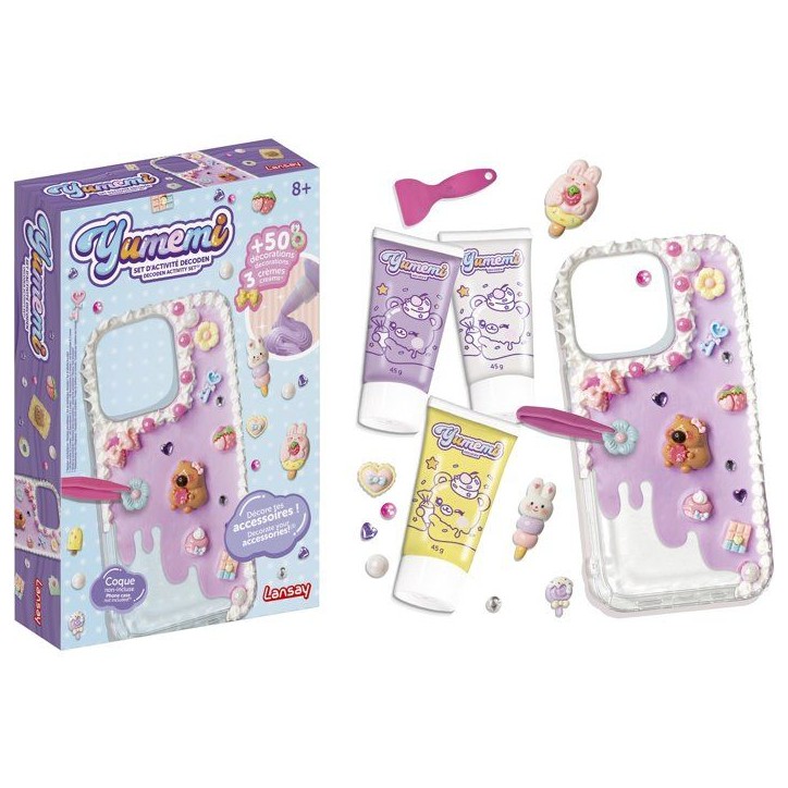 Kit customisation coque téléphone - LANSAY - YUMEMI - SET D'ACTIVITE DECODEN - Colle creme et décos - Des 8 ans Kit customisation coque téléphone - LANSAY - YUMEMI - SET D'ACTIVITE DECODEN - Colle creme et décos - Des 8 ans