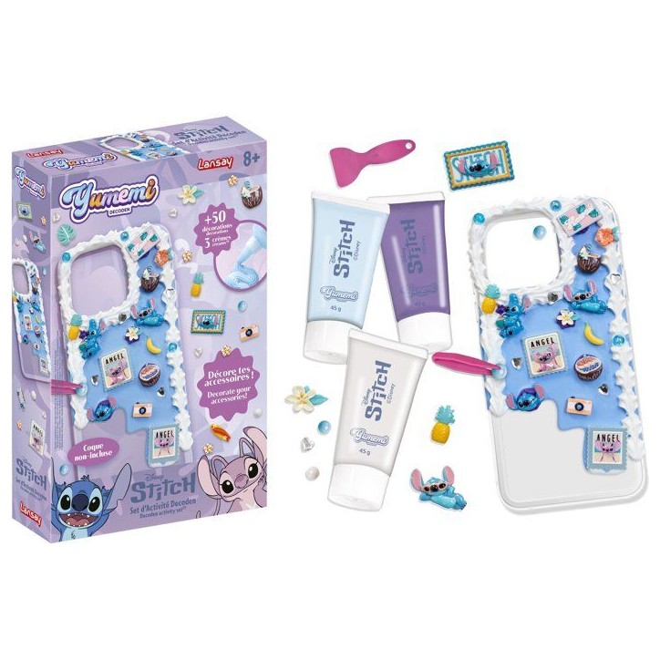 Kit customisation coque téléphone - LANSAY - YUMEMI - SET D'ACTIVITE DECODEN - STITCH & ANGEL - Colle creme et décos - Des 8 Kit customisation coque téléphone - LANSAY - YUMEMI - SET D'ACTIVITE DECODEN - STITCH & ANGEL - Colle creme et décos - Des 8