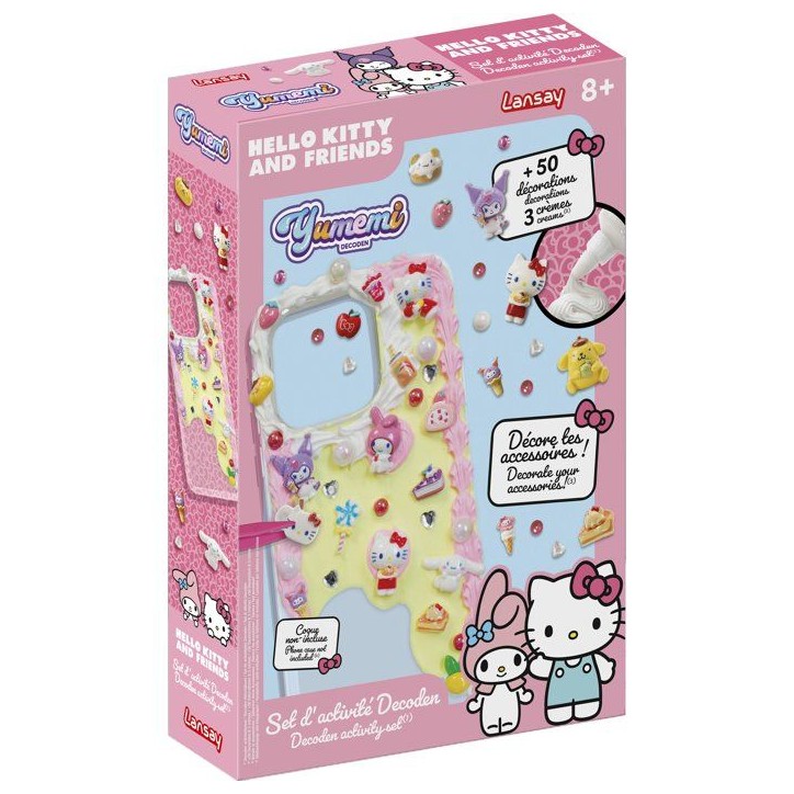 Kit customisation coque téléphone - LANSAY - YUMEMI - SET D'ACTIVITE DECODEN - HELLO KITTY - Colle creme et décos - Des 8 ans Kit customisation coque téléphone - LANSAY - YUMEMI - SET D'ACTIVITE DECODEN - HELLO KITTY - Colle creme et décos - Des 8 ans