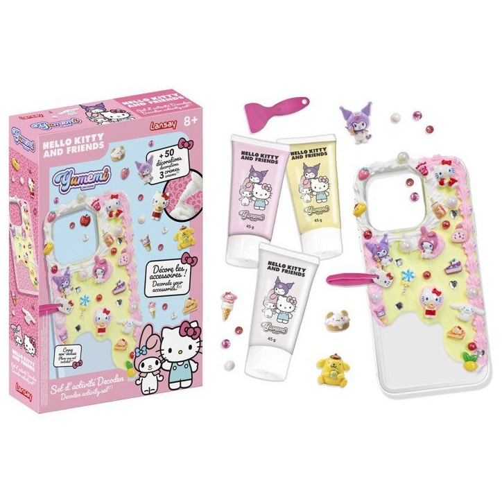 Kit customisation coque téléphone - LANSAY - YUMEMI - SET D'ACTIVITE DECODEN - HELLO KITTY - Colle creme et décos - Des 8 ans Kit customisation coque téléphone - LANSAY - YUMEMI - SET D'ACTIVITE DECODEN - HELLO KITTY - Colle creme et décos - Des 8 ans