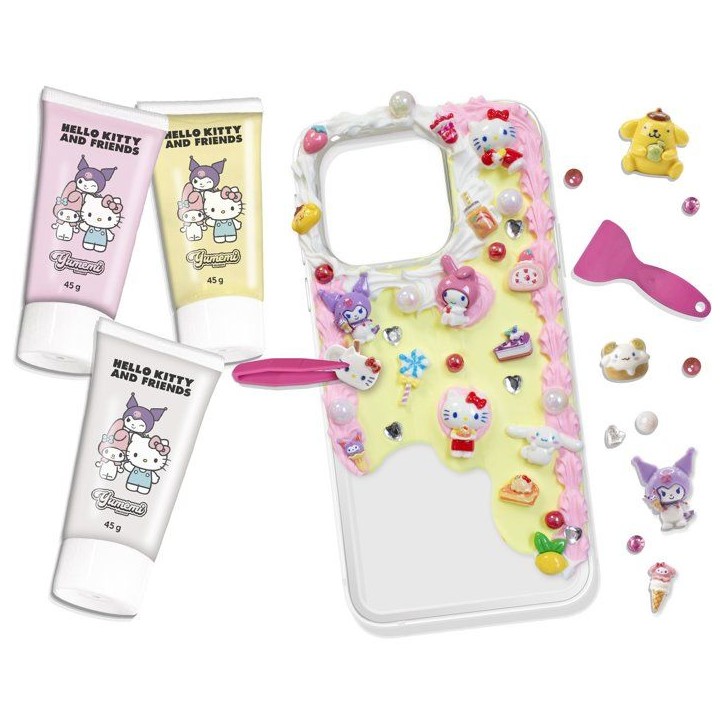 Kit customisation coque téléphone - LANSAY - YUMEMI - SET D'ACTIVITE DECODEN - HELLO KITTY - Colle creme et décos - Des 8 ans Kit customisation coque téléphone - LANSAY - YUMEMI - SET D'ACTIVITE DECODEN - HELLO KITTY - Colle creme et décos - Des 8 ans