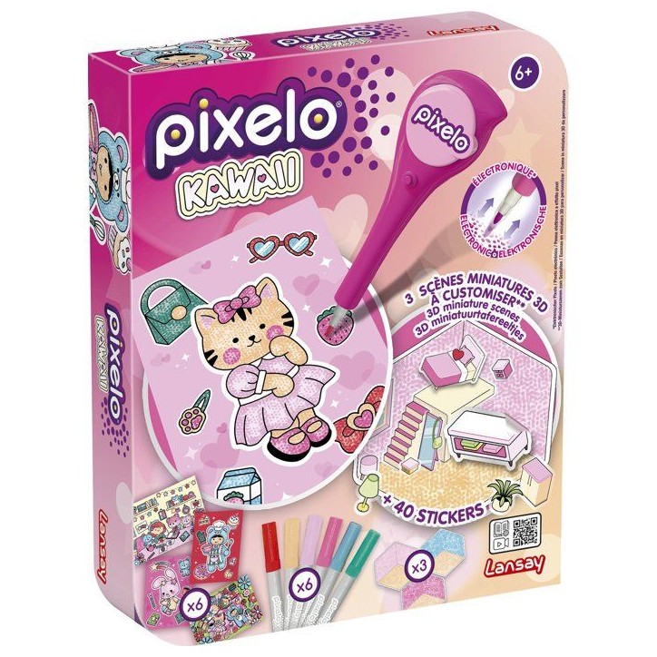 Loisir créatif - LANSAY - PIXELO KAWAII - jeu de coloriage - 6 illustrations - Des 6 ans Loisir créatif - LANSAY - PIXELO KAWAII - jeu de coloriage - 6 illustrations - Des 6 ans
