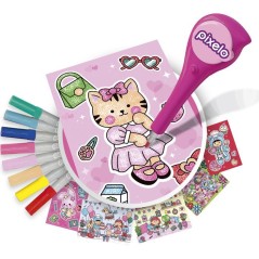 Loisir créatif - LANSAY - PIXELO KAWAII - jeu de coloriage - 6 illust