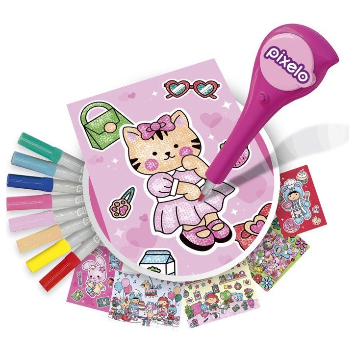 Loisir créatif - LANSAY - PIXELO KAWAII - jeu de coloriage - 6 illustrations - Des 6 ans Loisir créatif - LANSAY - PIXELO KAWAII - jeu de coloriage - 6 illustrations - Des 6 ans