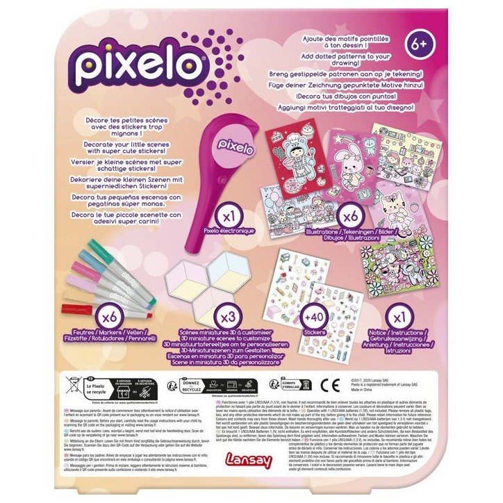 Loisir créatif - LANSAY - PIXELO KAWAII - jeu de coloriage - 6 illustrations - Des 6 ans Loisir créatif - LANSAY - PIXELO KAWAII - jeu de coloriage - 6 illustrations - Des 6 ans