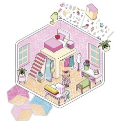 Loisir créatif - LANSAY - PIXELO KAWAII - jeu de coloriage - 6 illust