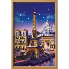 Jeu créatif - LANSAY - COLLECTION SEQUINS - PARIS - Cadre en bois et