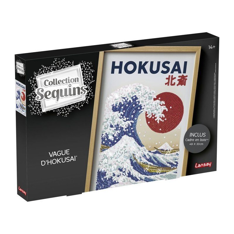 Jeu créatif - LANSAY - COLLECTION SEQUINS - LA GRANDE VAGUE HOKUSAI -