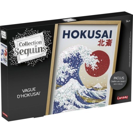 Jeu créatif - LANSAY - COLLECTION SEQUINS - LA GRANDE VAGUE HOKUSAI -