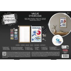 Jeu créatif - LANSAY - COLLECTION SEQUINS - LA GRANDE VAGUE HOKUSAI -