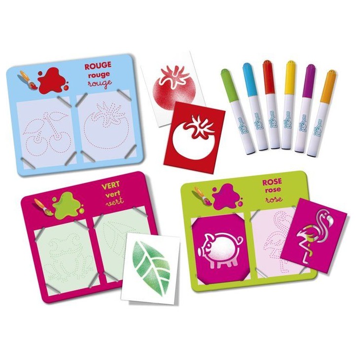 Loisir créatif - LANSAY - MY FIRST BLOPENS - jeu de coloriage - J'APPRENDS LES COULEURS - Des 3 ans