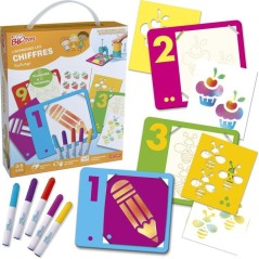Loisir créatif - LANSAY - MY FIRST BLOPENS - jeu de coloriage - J'APPRENDS LES CHIFFRES - Des 3 ans