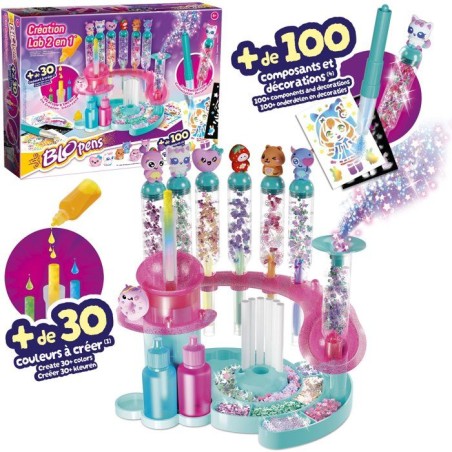 Loisir créatif - LANSAY - BLOPENS - jeu de coloriage - CREATION LAB 2 EN 1 - Des 6 ans