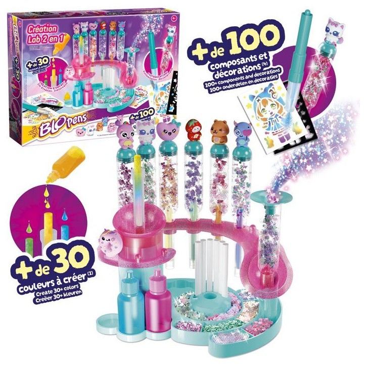 Loisir créatif - LANSAY - BLOPENS - jeu de coloriage - CREATION LAB 2 EN 1 - Des 6 ans