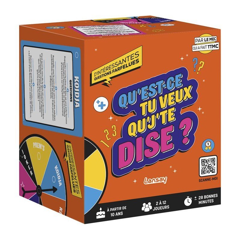 Jeu de societe - LANSAY - QU'EST-CE QUE TU VEUX QUE J'TE DISE ? - Jeu