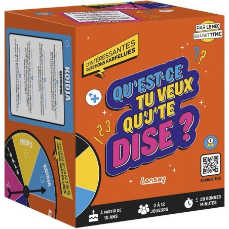 Jeu de societe - LANSAY - QU'EST-CE QUE TU VEUX QUE J'TE DISE ? - Jeu