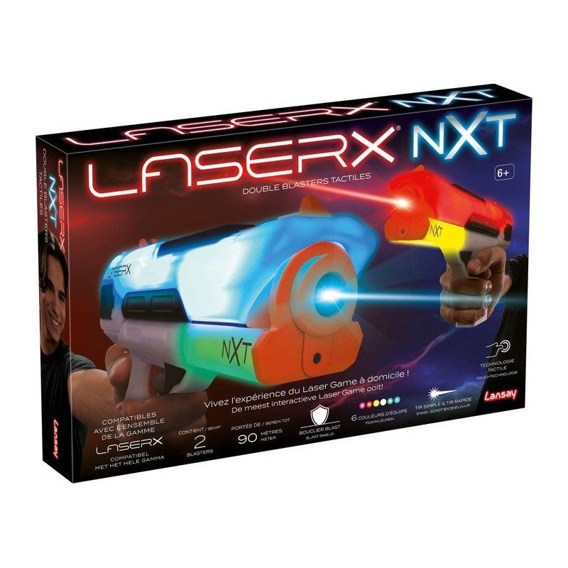 Jeu de tir - laser game - LANSAY - LASER X NXT - DOUBLE BLASTERS TACTI