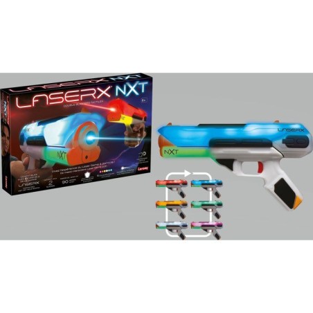 Jeu de tir - laser game - LANSAY - LASER X NXT - DOUBLE BLASTERS TACTILES - Pistolet laser pour enfant - Des 6 ans