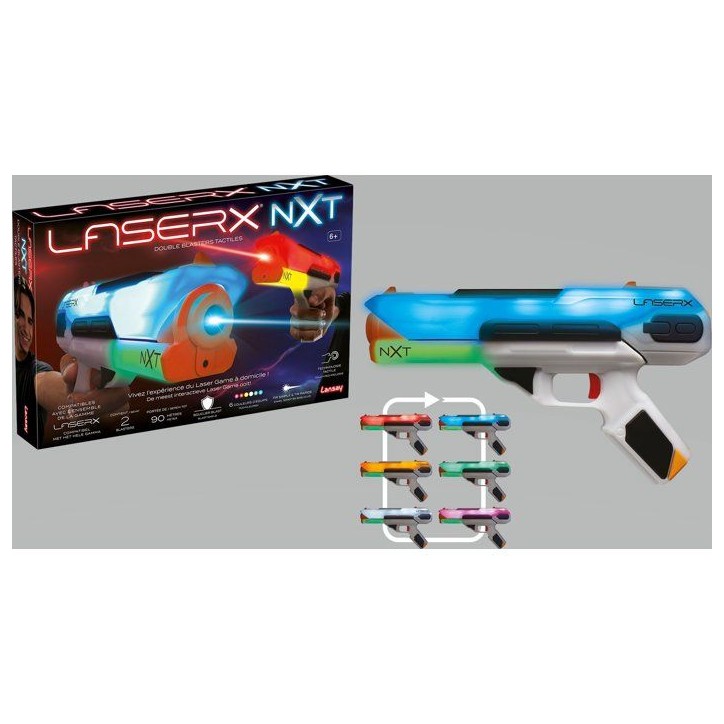 Jeu de tir - laser game - LANSAY - LASER X NXT - DOUBLE BLASTERS TACTILES - Pistolet laser pour enfant - Des 6 ans Jeu de tir - laser game - LANSAY - LASER X NXT - DOUBLE BLASTERS TACTILES - Pistolet laser pour enfant - Des 6 ans