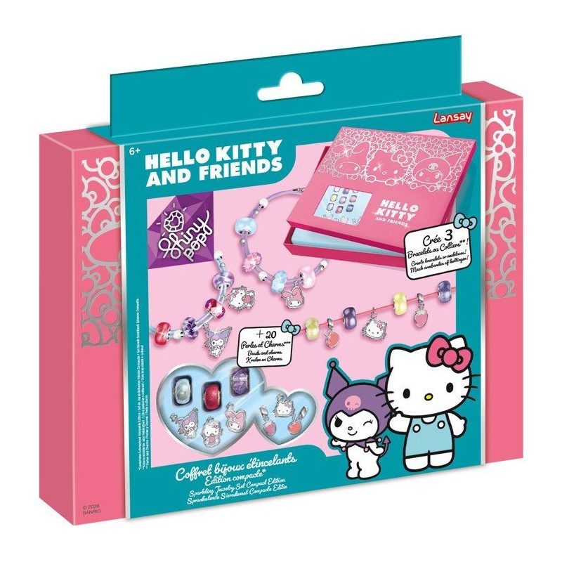 Loisir créatif - LANSAY - COFFRET BIJOUX ETINCELANTS - HELLO KITTY -