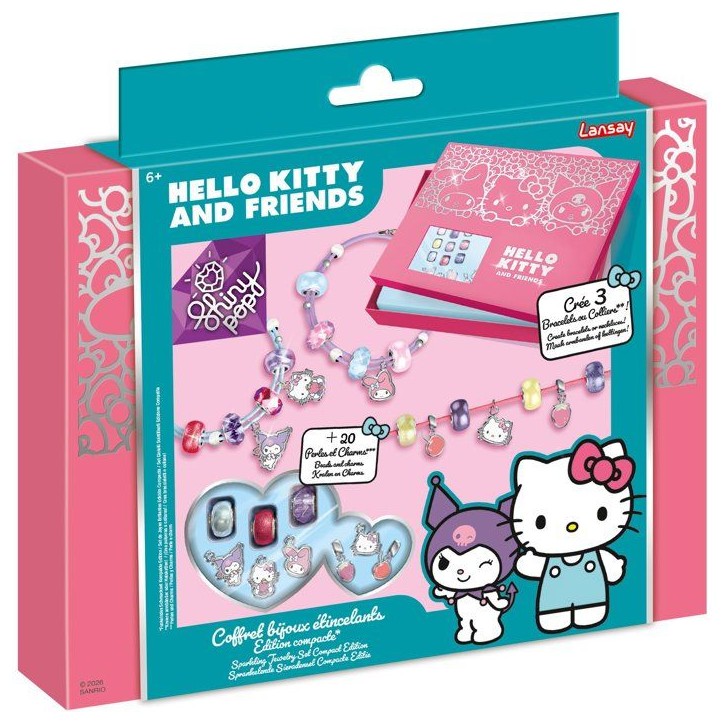 Loisir créatif - LANSAY - COFFRET BIJOUX ETINCELANTS - HELLO KITTY - Des 6 ans Loisir créatif - LANSAY - COFFRET BIJOUX ETINCELANTS - HELLO KITTY - Des 6 ans