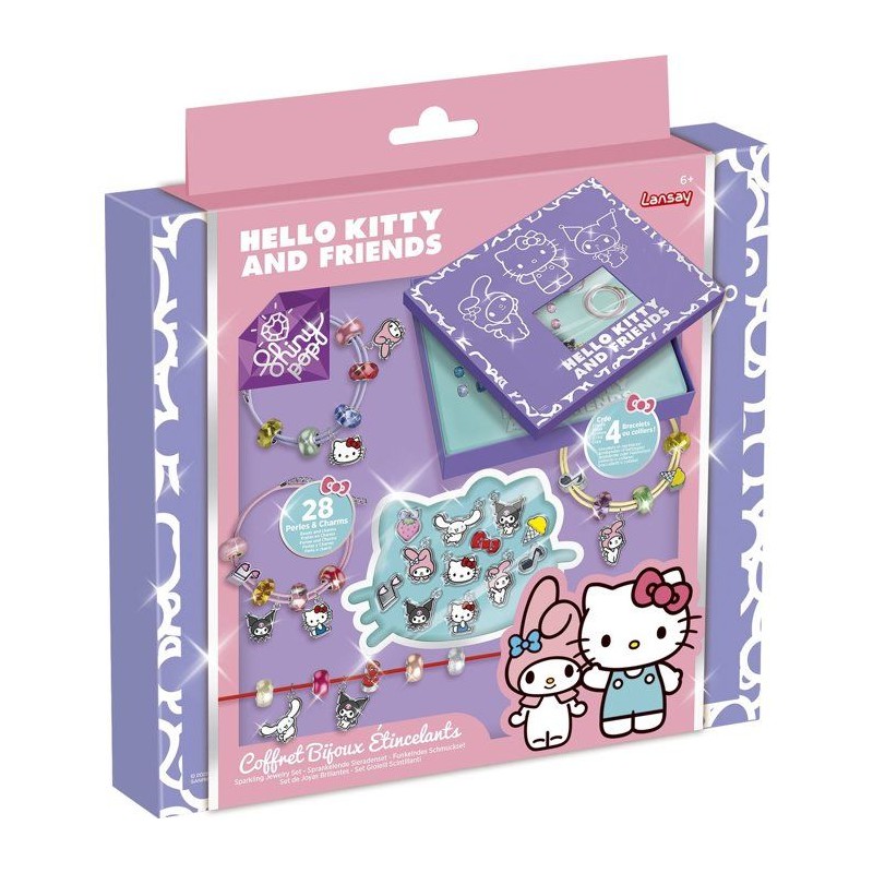 Loisir créatif - LANSAY - COFFRET BIJOUX ETINCELANTS - HELLO KITTY -