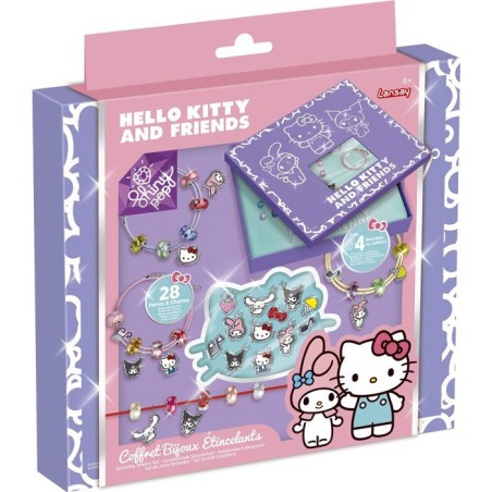 Loisir créatif - LANSAY - COFFRET BIJOUX ETINCELANTS - HELLO KITTY -