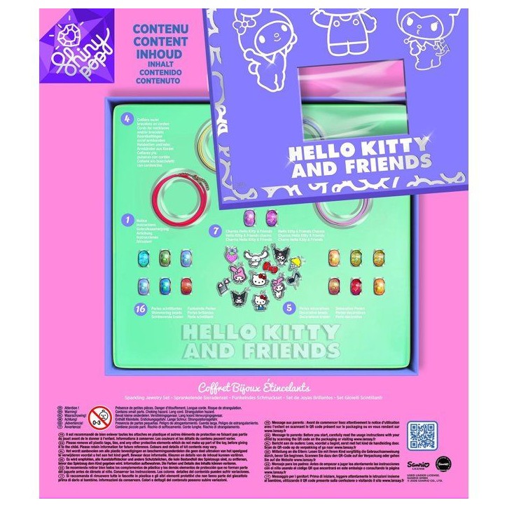 Loisir créatif - LANSAY - COFFRET BIJOUX ETINCELANTS - HELLO KITTY - Des 6 ans Loisir créatif - LANSAY - COFFRET BIJOUX ETINCELANTS - HELLO KITTY - Des 6 ans