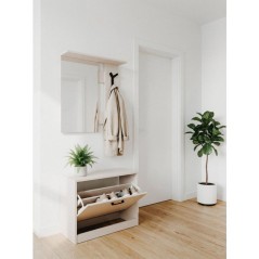 Vestiaire d'entrée - Décor sable - L65 x H180 x P25 cm