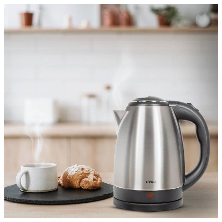Bouilloire - LIVOO - DOD207 - 1500 W - 1,8 L - Socle 360° - Acier inoxydable Bouilloire - LIVOO - DOD207 - 1500 W - 1,8 L - Socle 360° - Acier inoxydable
