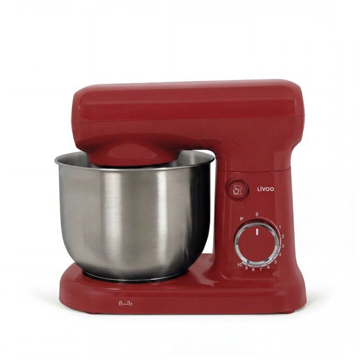 Robot pâtissier 3 L - LIVOO - DOP262R - 1500 W - 10 vitesses Robot pâtissier 3 L - LIVOO - DOP262R - 1500 W - 10 vitesses