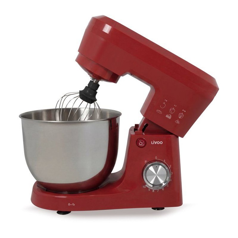 Robot pâtissier 5 L - LIVOO - DOP263R - 1500 W - Multifonction