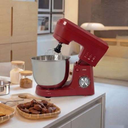 Robot pâtissier 5 L - LIVOO - DOP263R - 1500 W - Multifonction
