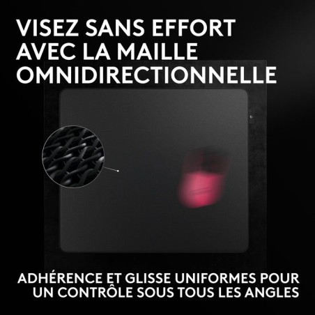 Tapis de souris gamer - Logitech G - Pro X Control - Noir