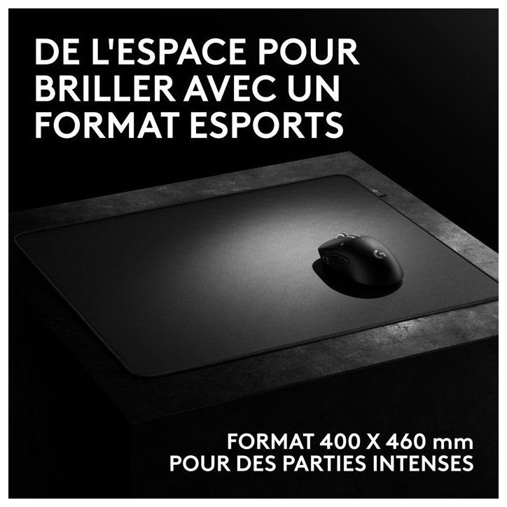 Tapis de souris gamer - Logitech G - Pro X Control - Noir