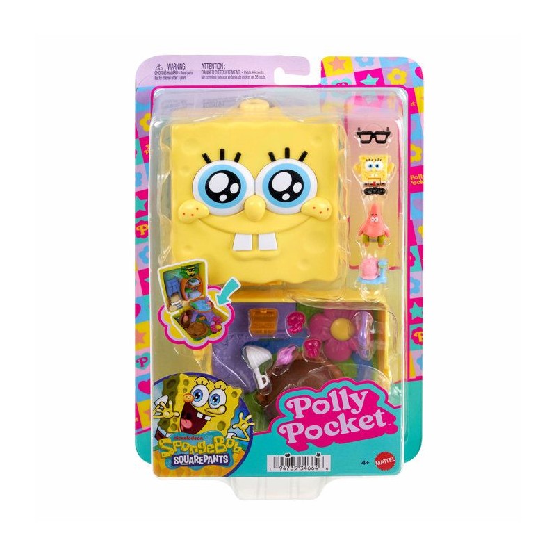 Coffret de jeu - POLLY POCKET - JKC84 - Coffret Bob l'Éponge - Maison
