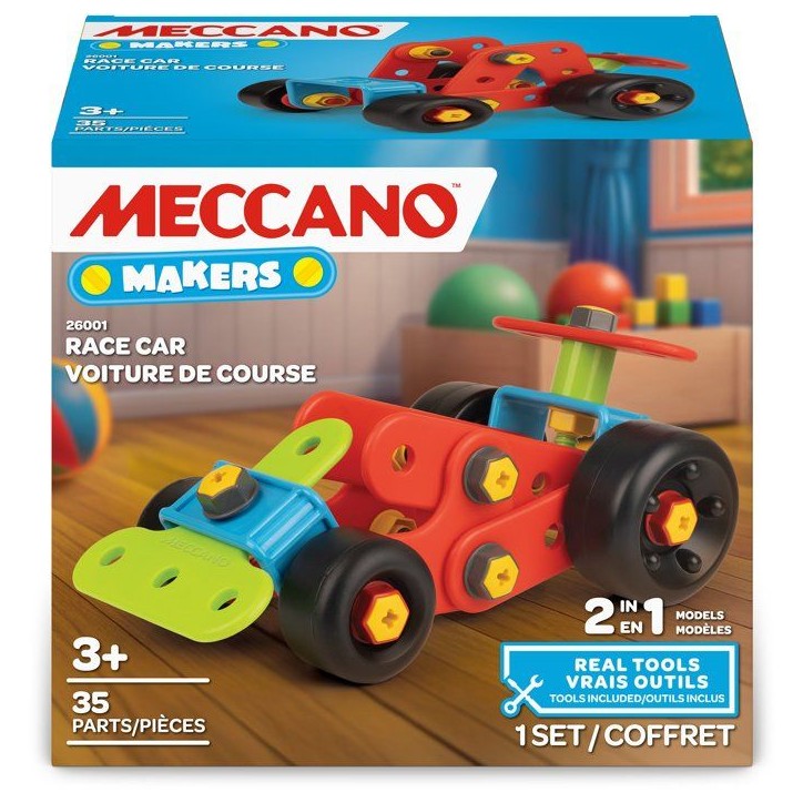 Jeu de construction - MECCANO - Makers Voiture 2 en 1 APM12101 - 35 pieces - Transformable - Enfant Jeu de construction - MECCANO - Makers Voiture 2 en 1 APM12101 - 35 pieces - Transformable - Enfant
