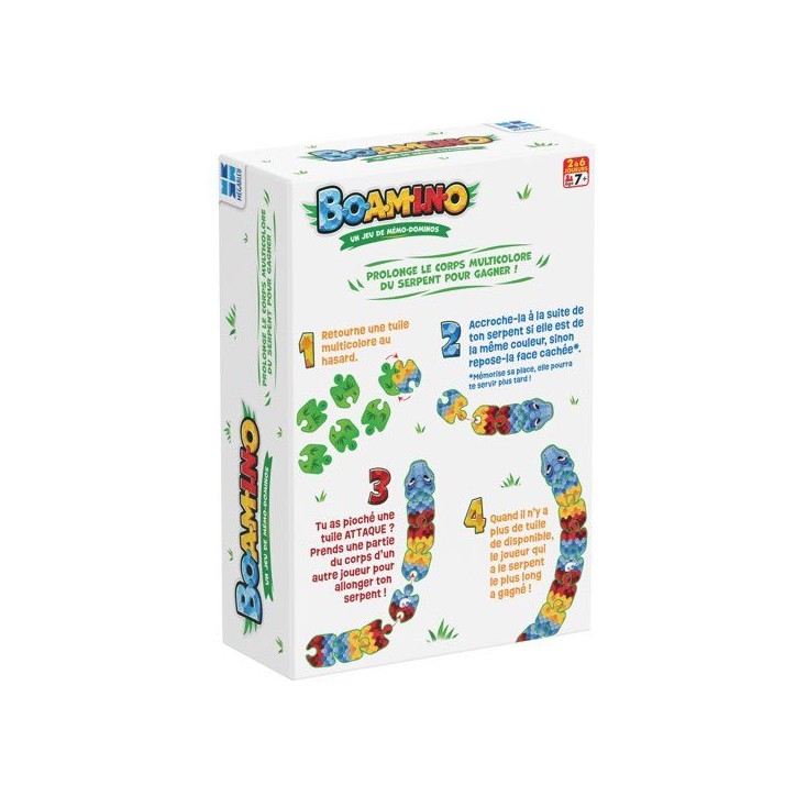 Boamino - jeu d'ambiance - MEGABLEU - mémoire et dominos Boamino - jeu d'ambiance - MEGABLEU - mémoire et dominos