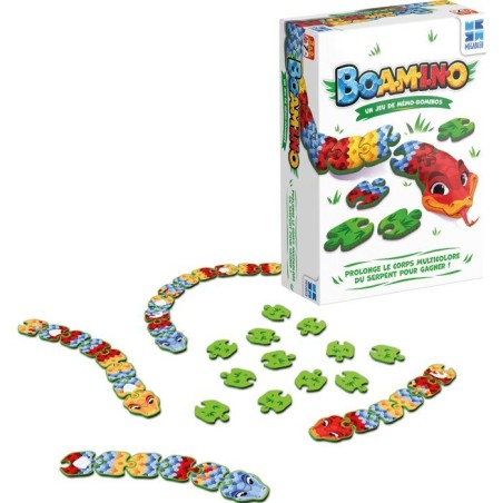 Boamino - jeu d'ambiance - MEGABLEU - mémoire et dominos